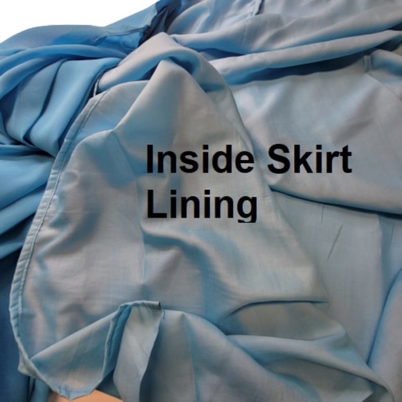 Blue Saree PRE-PLEATED Saree Pre Stitched Adjustable Waist  Ready to Wear  NEW! - Picture 6 of 9